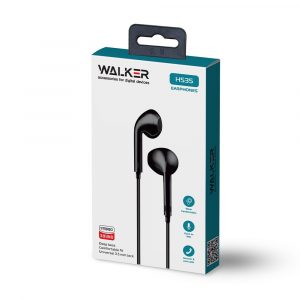 Walker 3,5mm Earphones Stereo Sound H535 schwarz